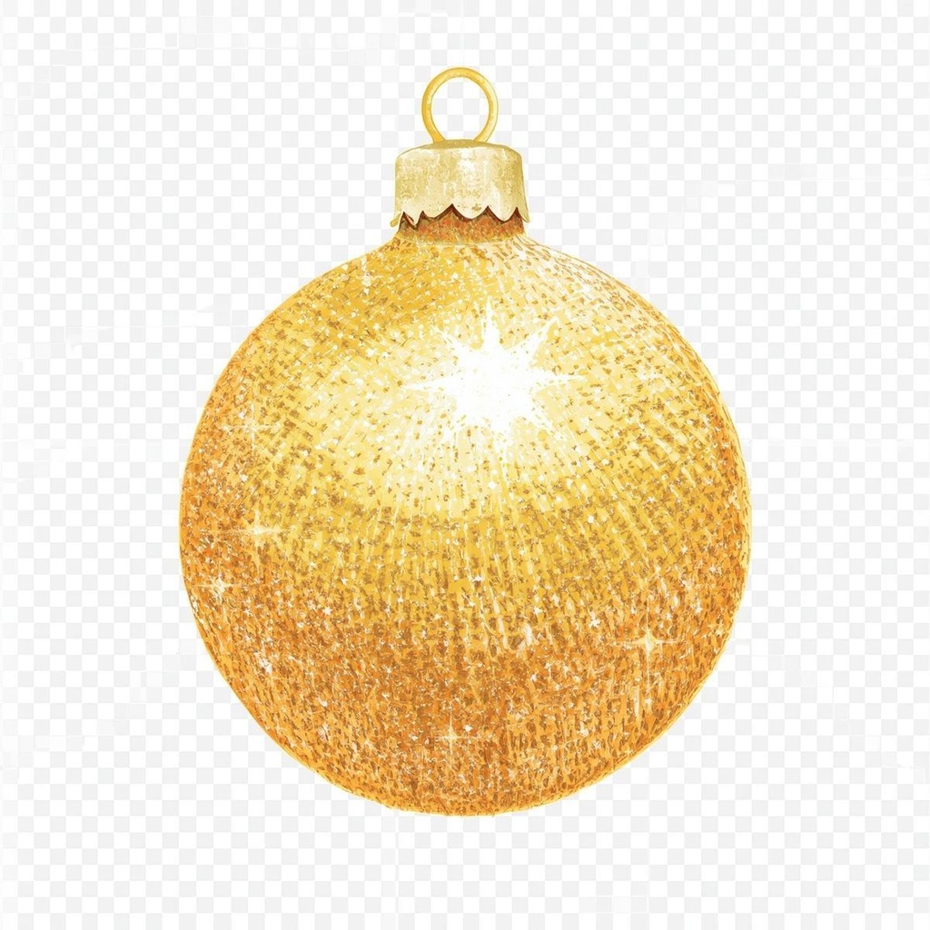 色鉛筆風クリスマス飾りクリップアート