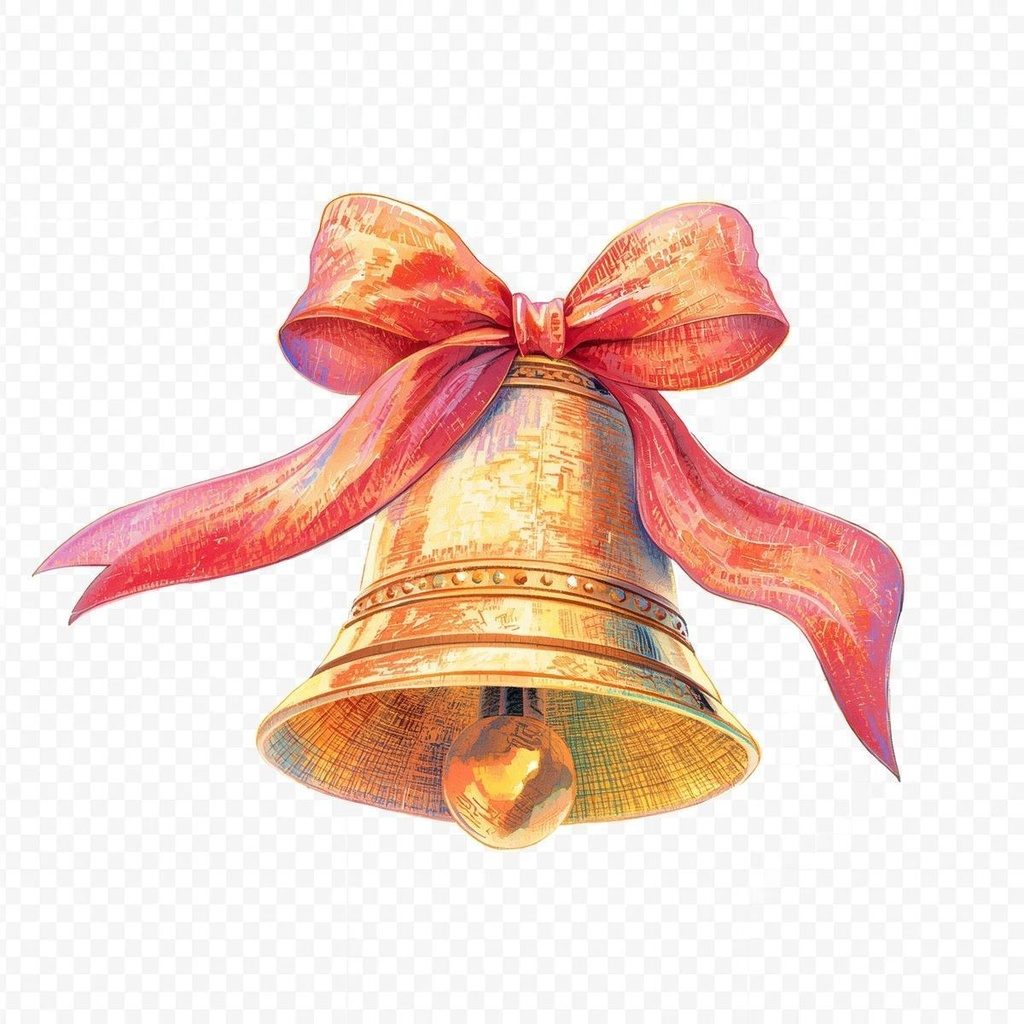 色鉛筆風クリスマス飾りクリップアート