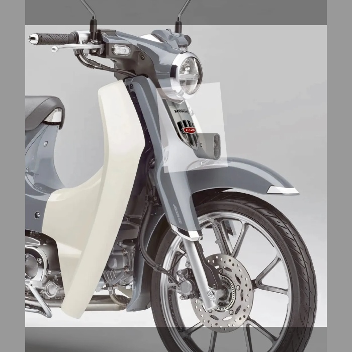 スーパーカブC125用 LEDフォグ|純正に似合う|シンプルデザイン|多色3Dプリント