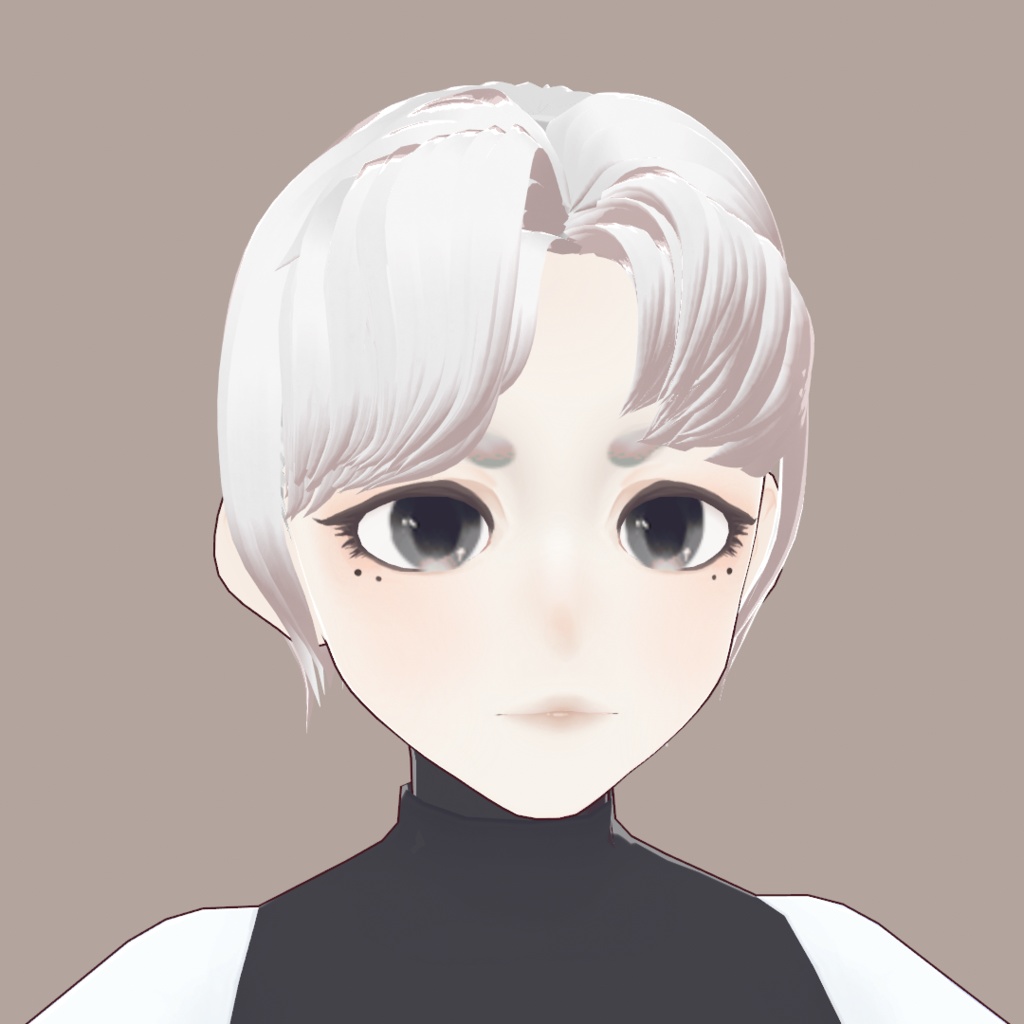 【VRoid】【VRchat】中性 Neuter elegant face エレガントな顔 上品な顔 faceset headset