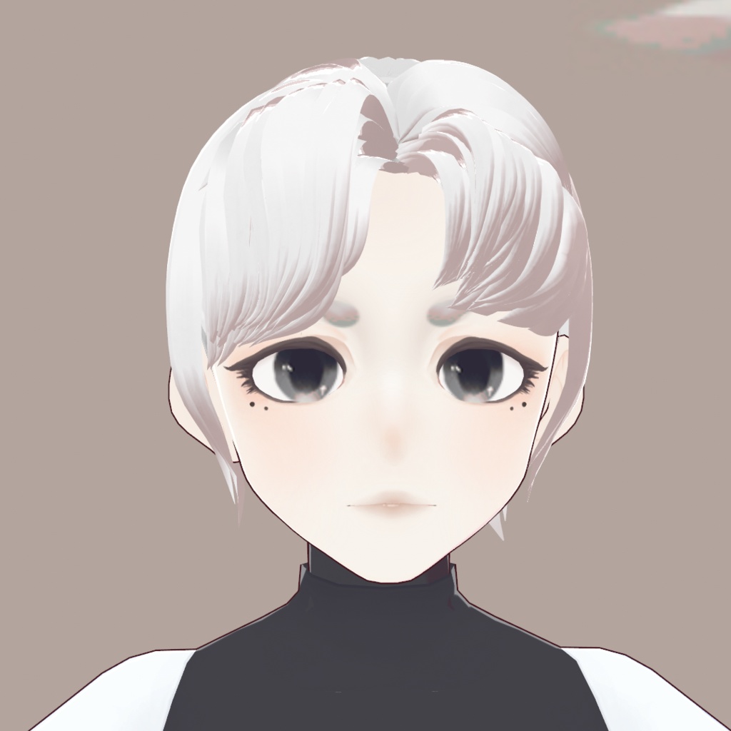 【VRoid】【VRchat】中性 Neuter elegant face エレガントな顔 上品な顔 faceset headset
