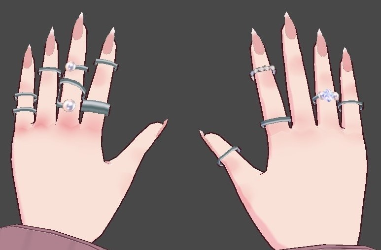 Simple Silver Ring Set