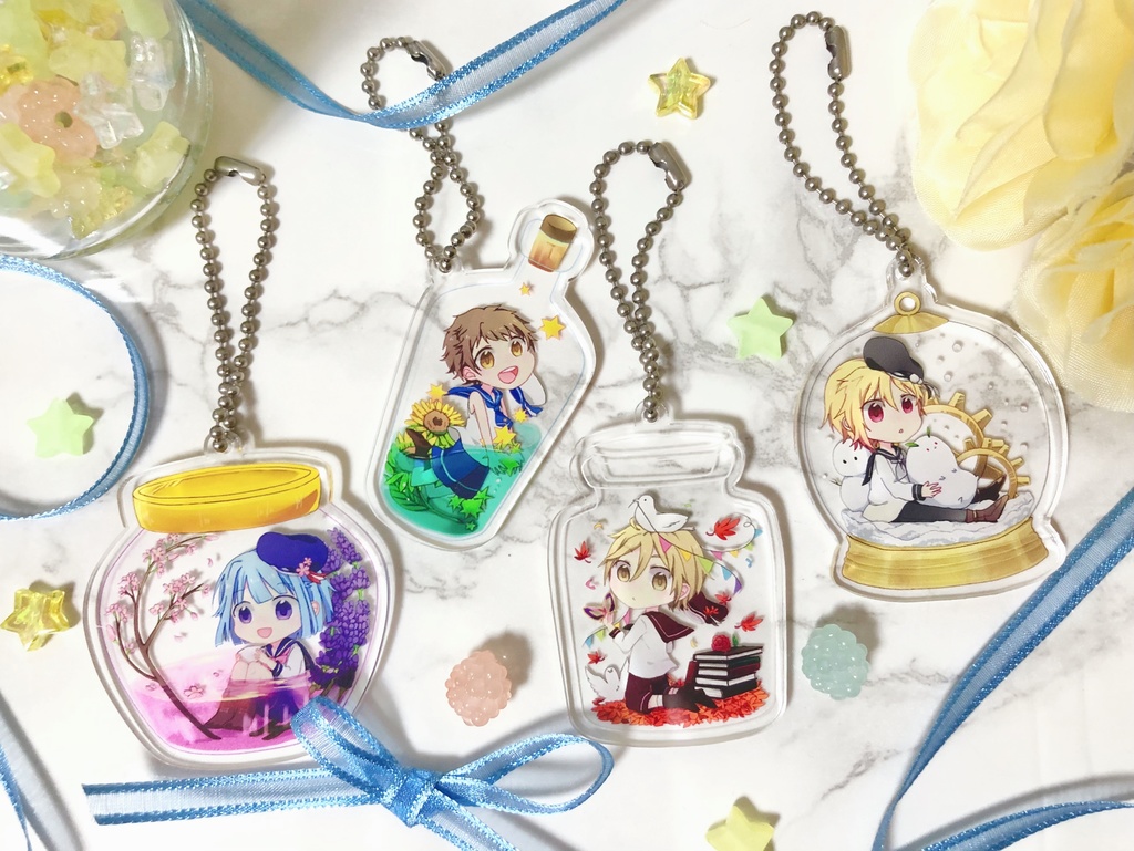 瓶詰めRa*bits アクリルキーホルダー