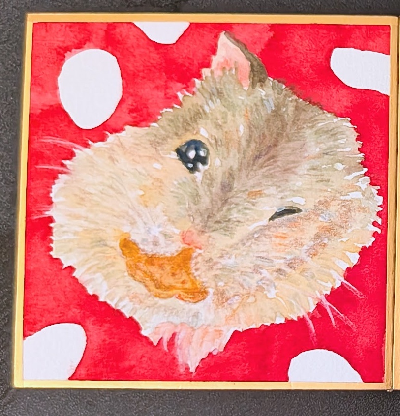 【原画】　赤いきのこのおうち