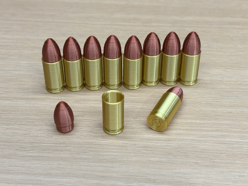 9×19mmパラベラム弾　3Dプリンタ製ダミー