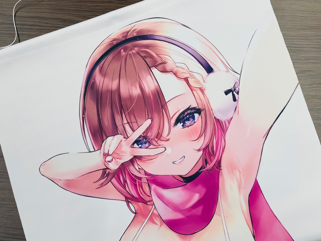 純情当番「白ビキニ純情ちゃん」タペストリー