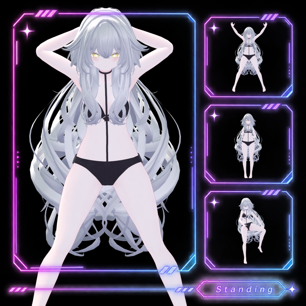 world用ポーズ設定ツール:ルルネ 【VRChat】【worldギミック】