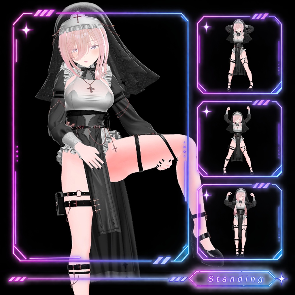 【worldギミック】world用ポーズ固定&移動ツール:ミルティナ 【VRChat】