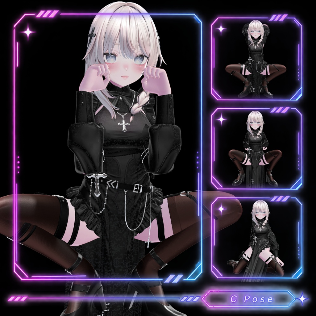 【worldギミック】world用ポーズ固定&移動ツール:しなの 【VRChat】