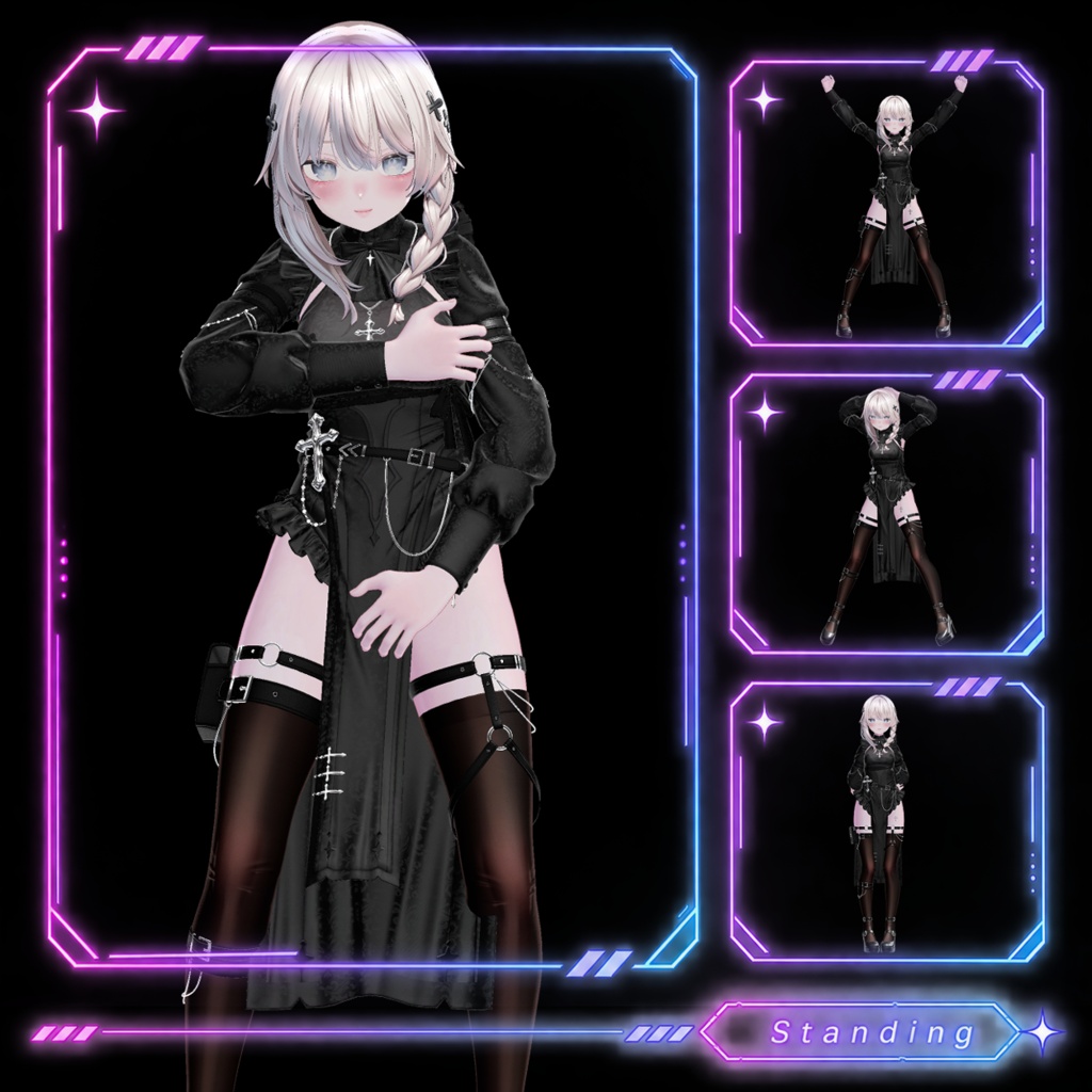 【worldギミック】world用ポーズ固定&移動ツール:しなの 【VRChat】
