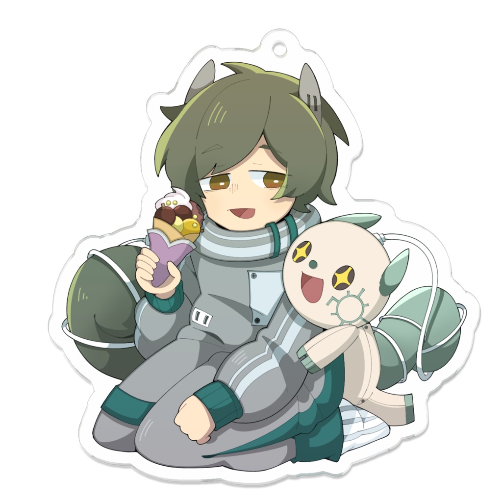 クレープとリスさん 70×70