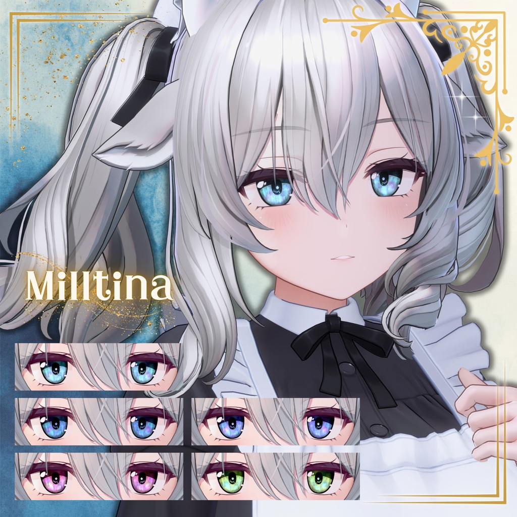 【10アバター対応】麗しの螺鈿アイテクスチャ