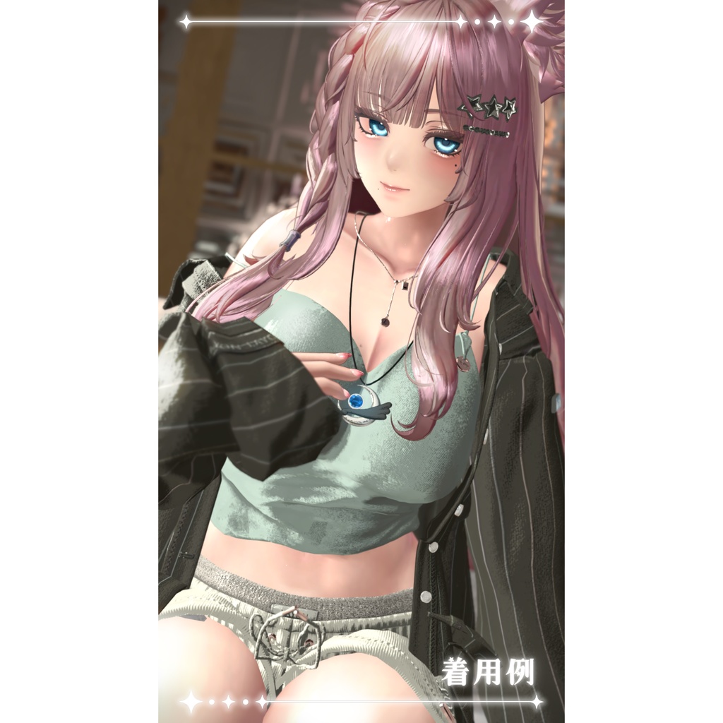 【期間限定無料】月が運ぶ星灯りのペンダント — 1st ANNIVERSARY【VRC想定】