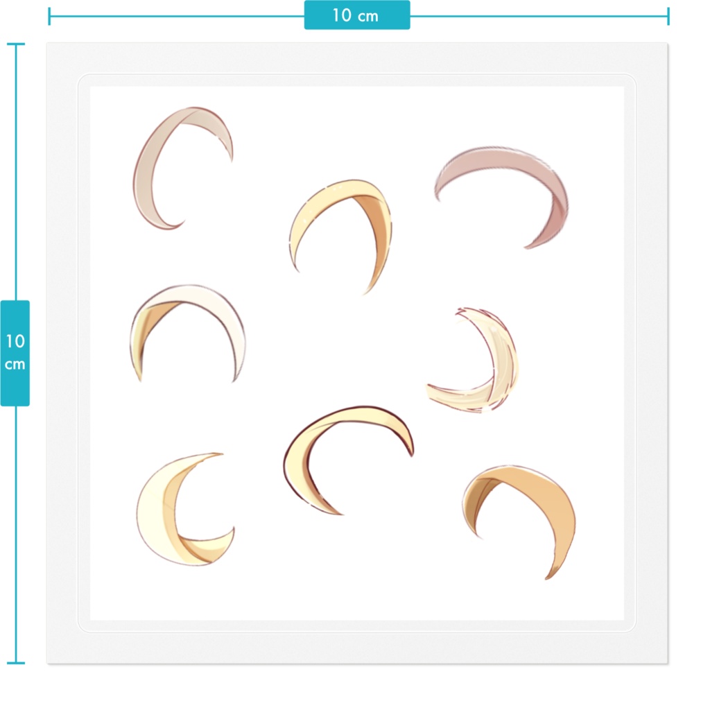 アホ毛ステッカー