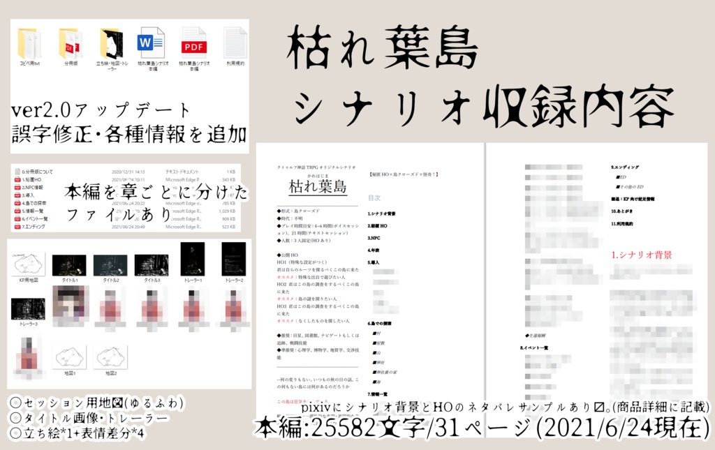 【CoCシナリオ】枯れ葉島