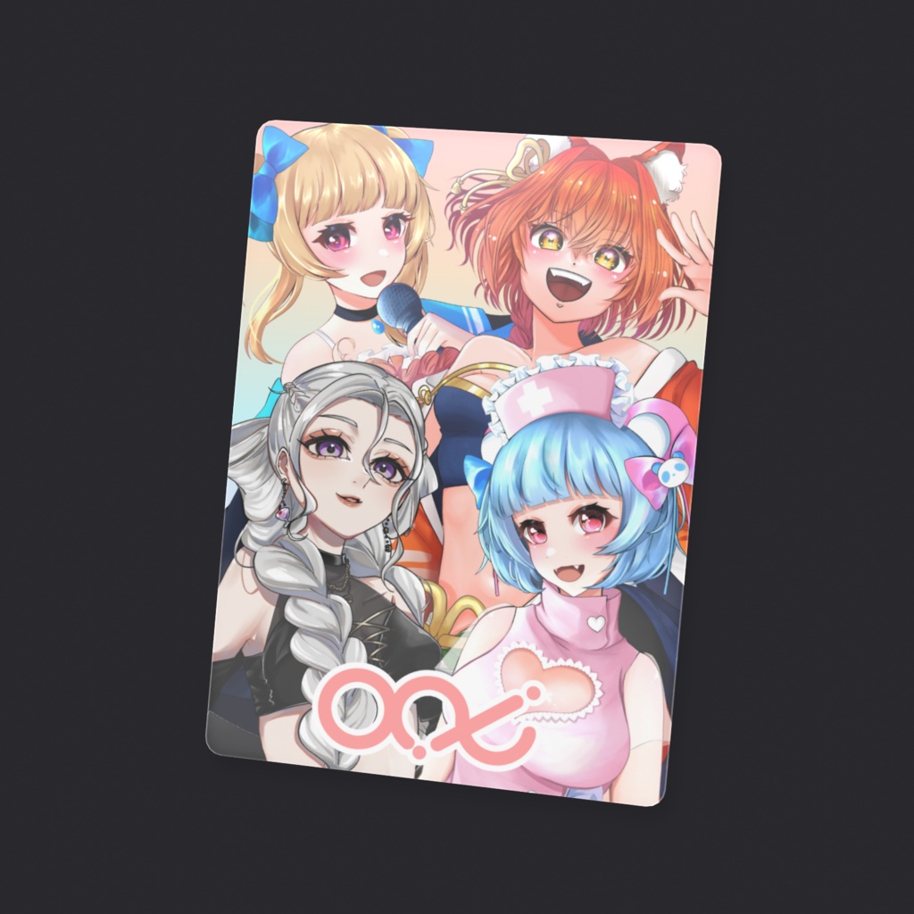 キービジュアルイラストクリアカード【ax.isメンバーall】