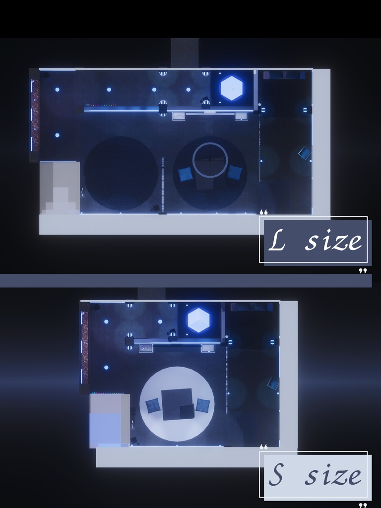 【VRC向けワールド】☽ Enigma ☽「エニグマ」【2size】