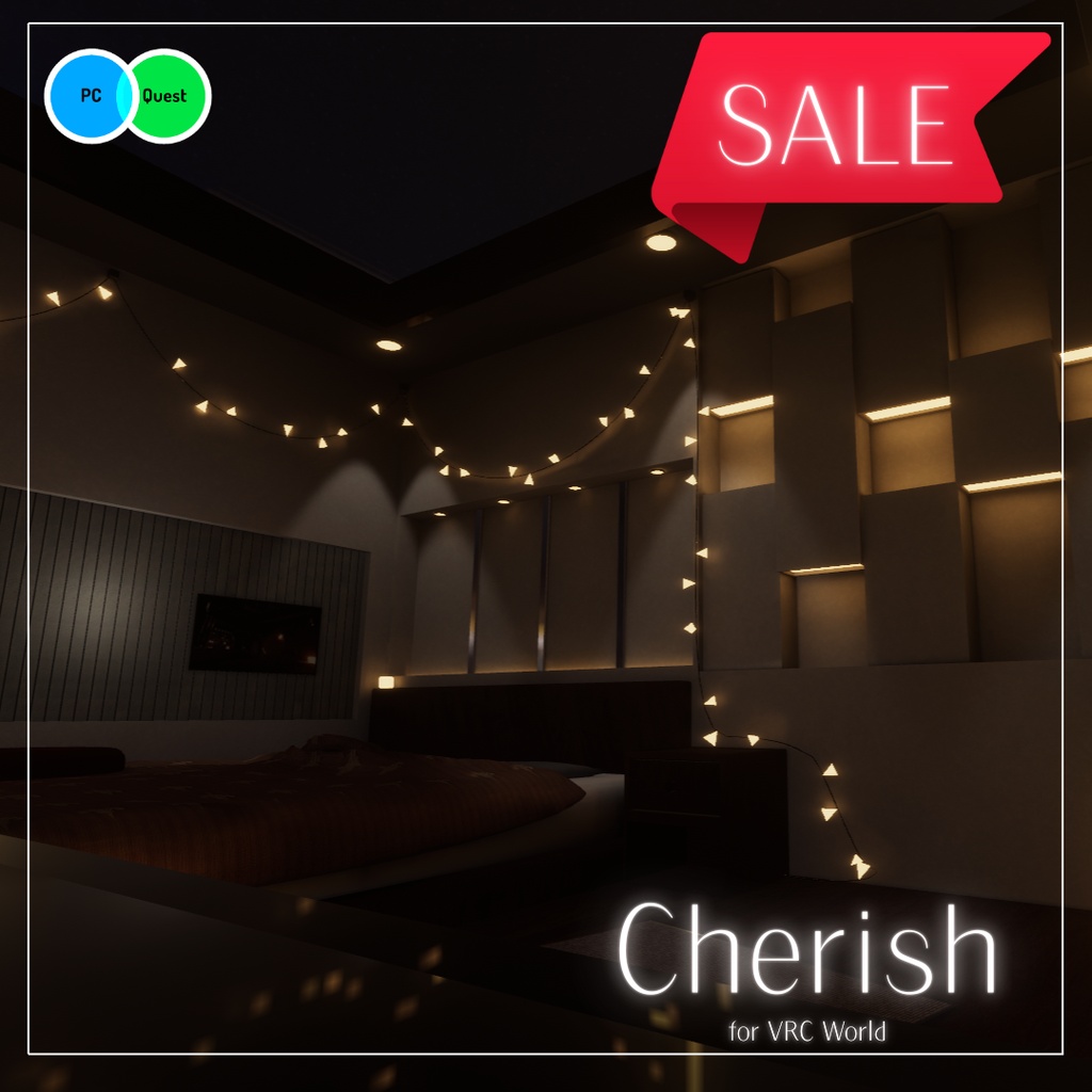 【#Vketセール】ᝰ Cherish ᝰ✍︎꙳⋆【VRC向け販売ワールド】