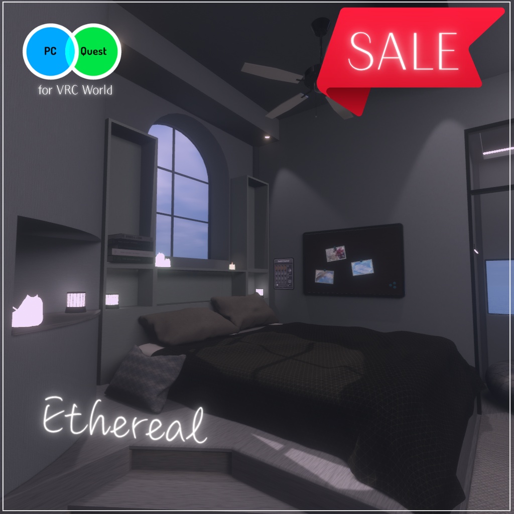 【7/26まで!発売SALE!】ﻌ५ Ethereal ५ﻌ【VRC向け販売ワールド】【Skybox付き】