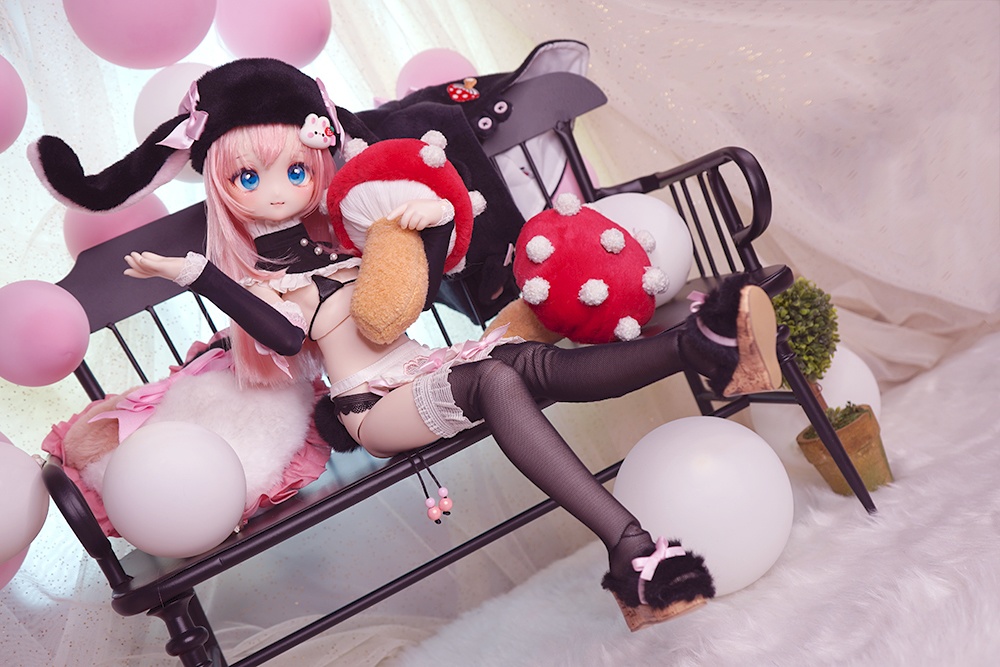 「緋星」[海外の現品]ふわふわ☆うさちゃん と ねこちゃん ver.2