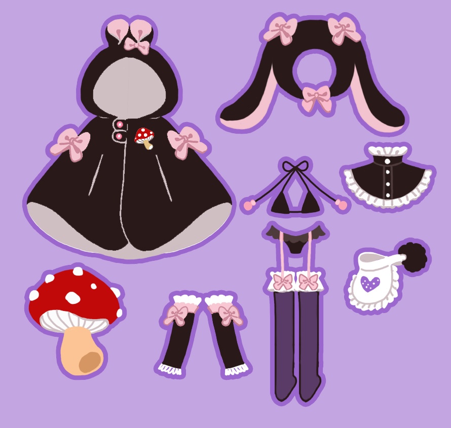 「緋星」[海外の現品]ふわふわ☆うさちゃん と ねこちゃん ver.2