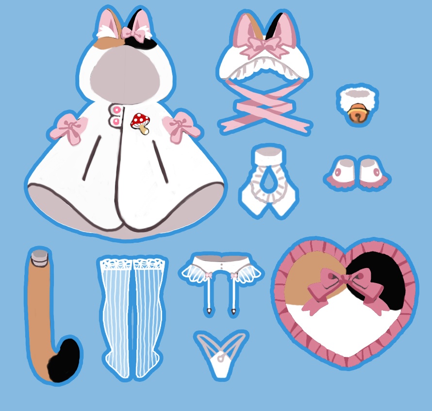 「緋星」[海外の現品]ふわふわ☆うさちゃん と ねこちゃん ver.2