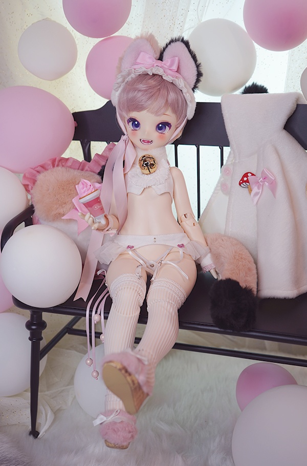 「緋星」[海外の現品]ふわふわ☆うさちゃん と ねこちゃん ver.2