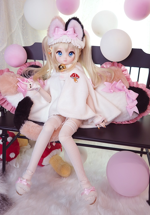 「緋星」[海外の現品]ふわふわ☆うさちゃん と ねこちゃん ver.2