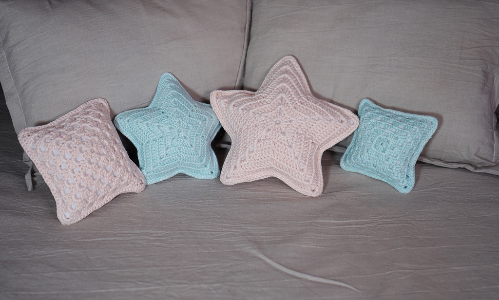 ふわふわ【国内即納】1/3 1/4BJD DD/MDD ドール用 手編みかぎ針編みのクッション