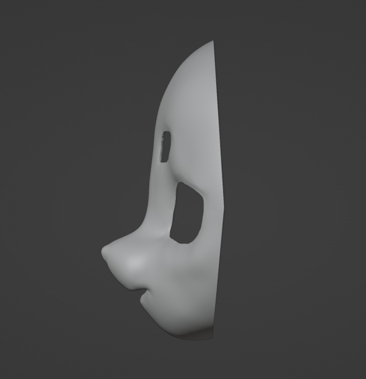 【受注生産】PLA素材着ぐるみマスク素体ガレージキットAタイプ