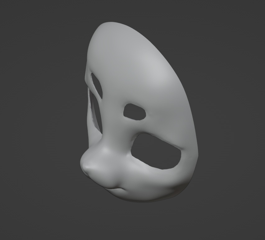 【受注生産】PLA素材着ぐるみマスク素体ガレージキットAタイプ