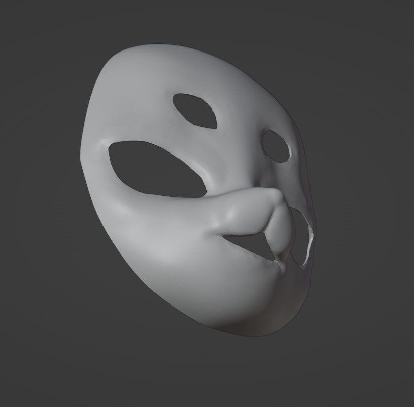 【受注生産】PLA素材着ぐるみマスク素体ガレージキットBタイプ