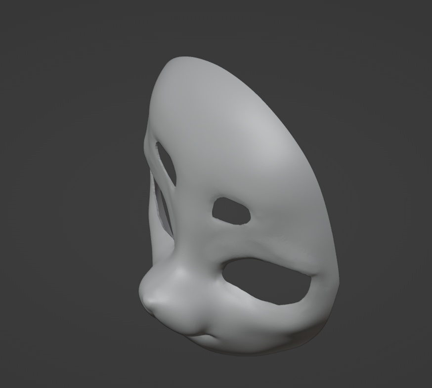 【受注生産】PLA素材着ぐるみマスク素体ガレージキットBタイプ