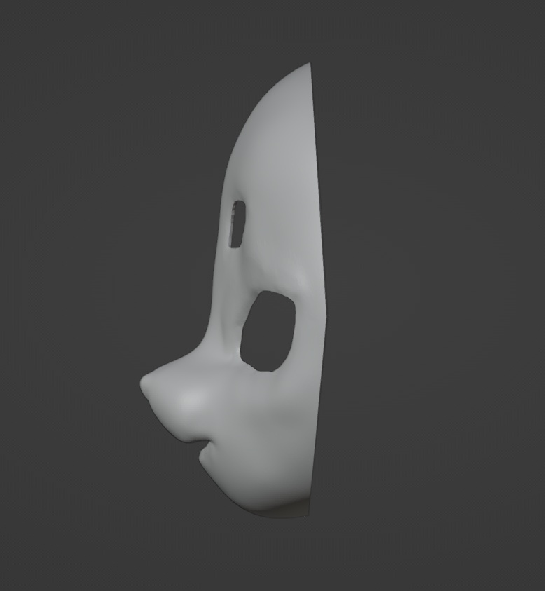 【受注生産】PLA素材着ぐるみマスク素体ガレージキットBタイプ