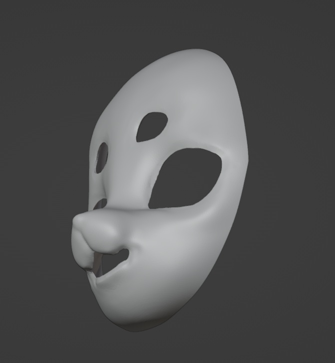 【受注生産】PLA素材着ぐるみマスク素体ガレージキットCタイプ