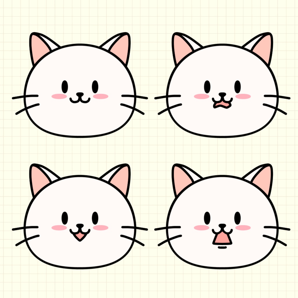 2Dアバター 動物パペットデータ Character Animator