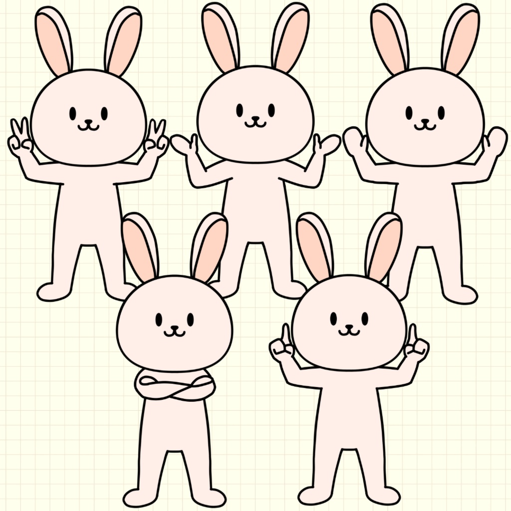 2Dアバター 動物パペットデータ Character Animator