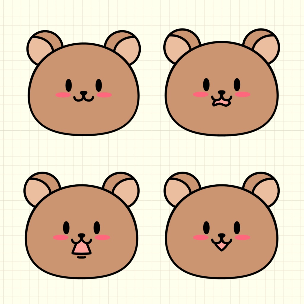 2Dアバター 動物パペットデータ Character Animator