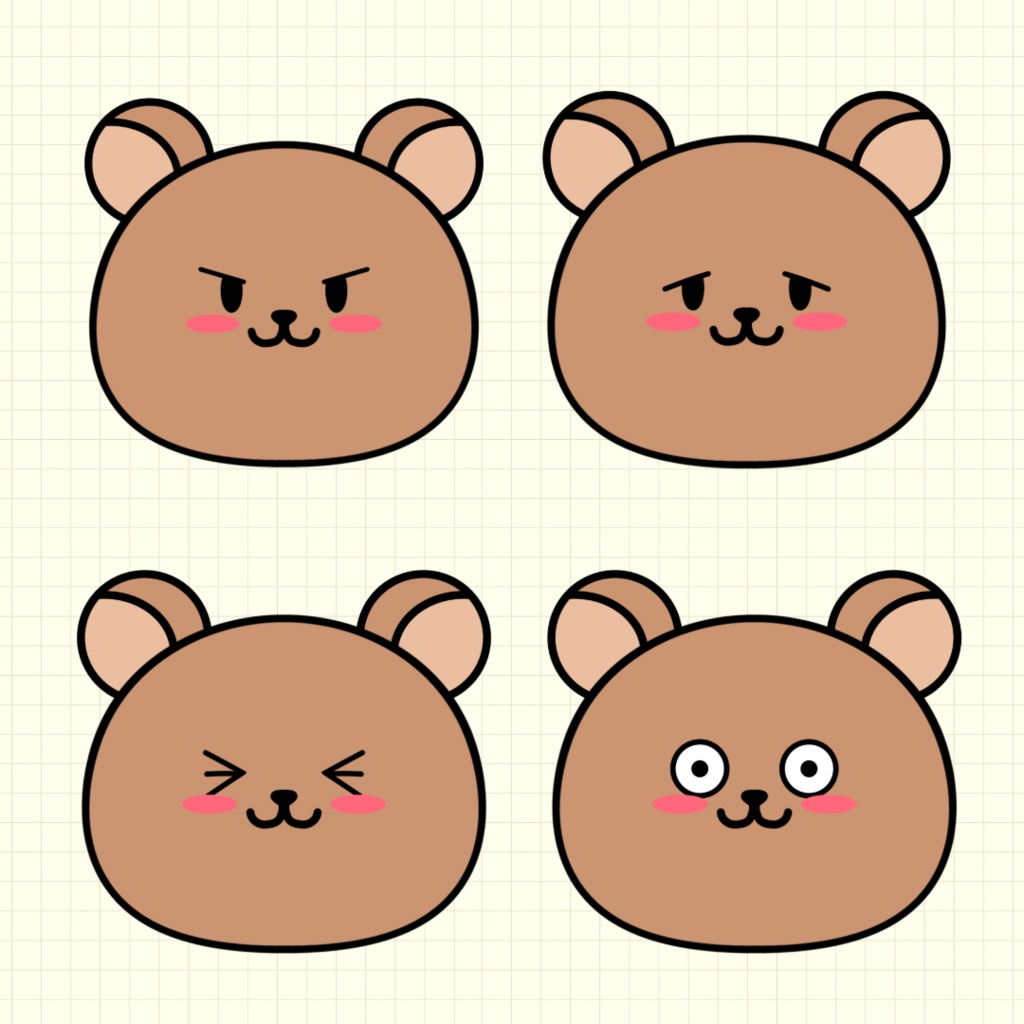 2Dアバター 動物パペットデータ Character Animator