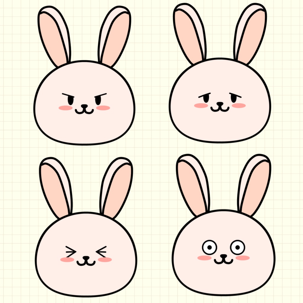 2Dアバター 動物パペットデータ Character Animator