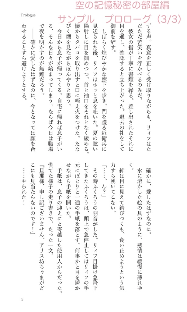 【ハリポタ夢本】『空の記憶』秘密の部屋編