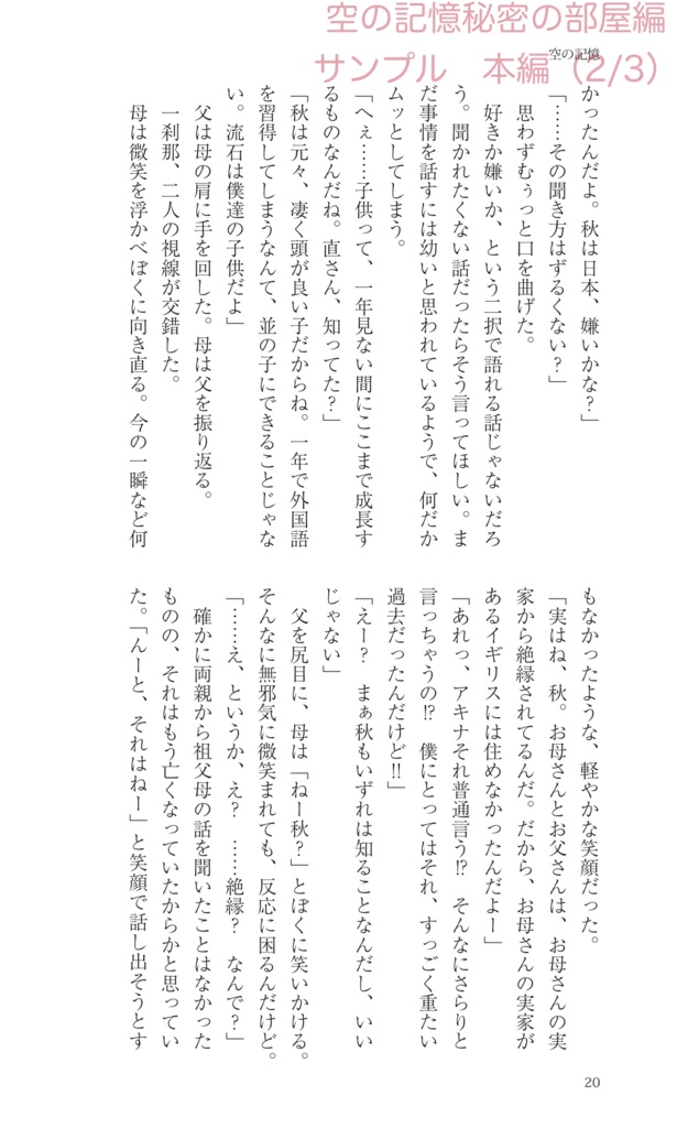 【まとめ買い・ハリポタ夢本】『空の記憶』賢者の石編+秘密の部屋編