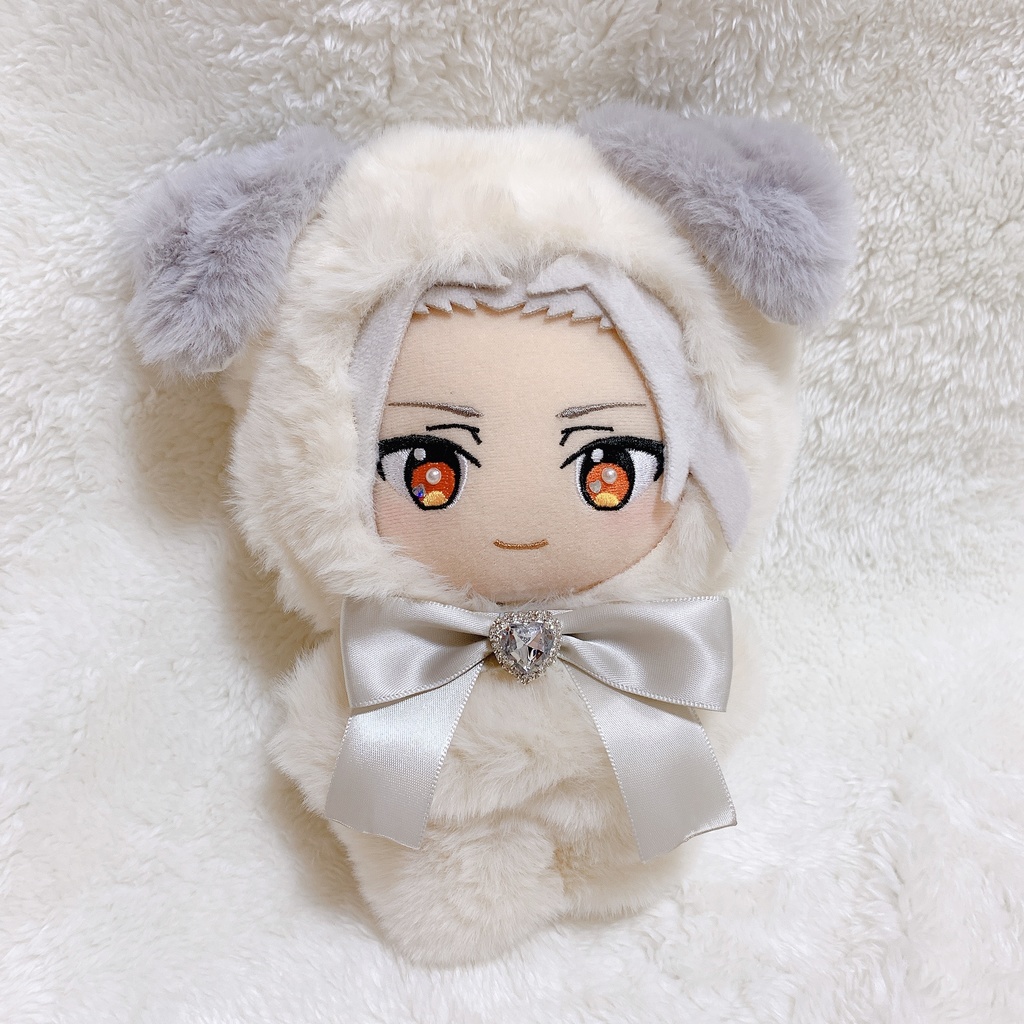 グレーの垂れ耳わんこ
