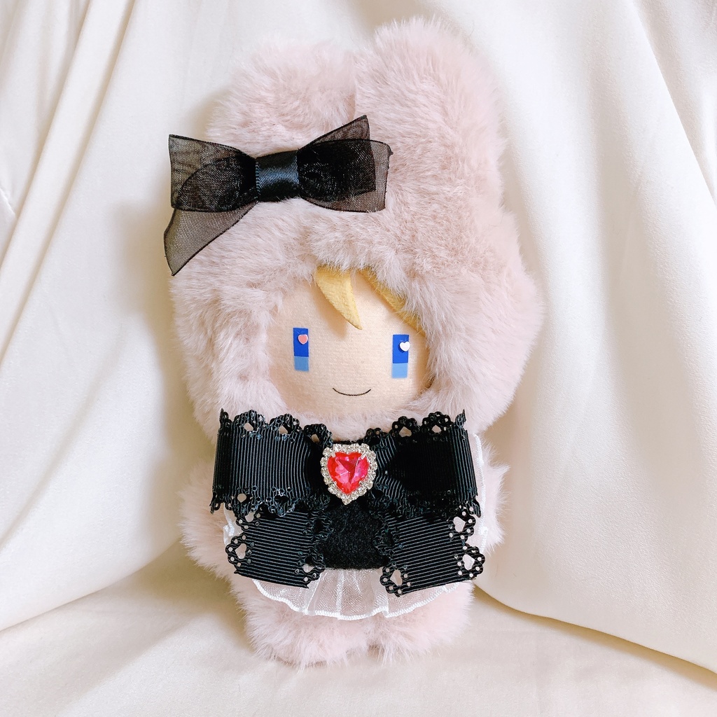 ピンク×ブラックのうさちゃん