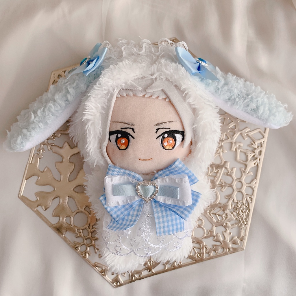 水色の垂れ耳うさちゃん
