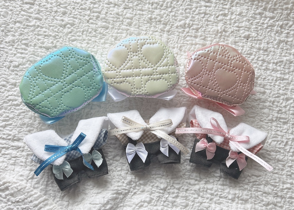 ハートベレーのふわふわケープセット 10cm