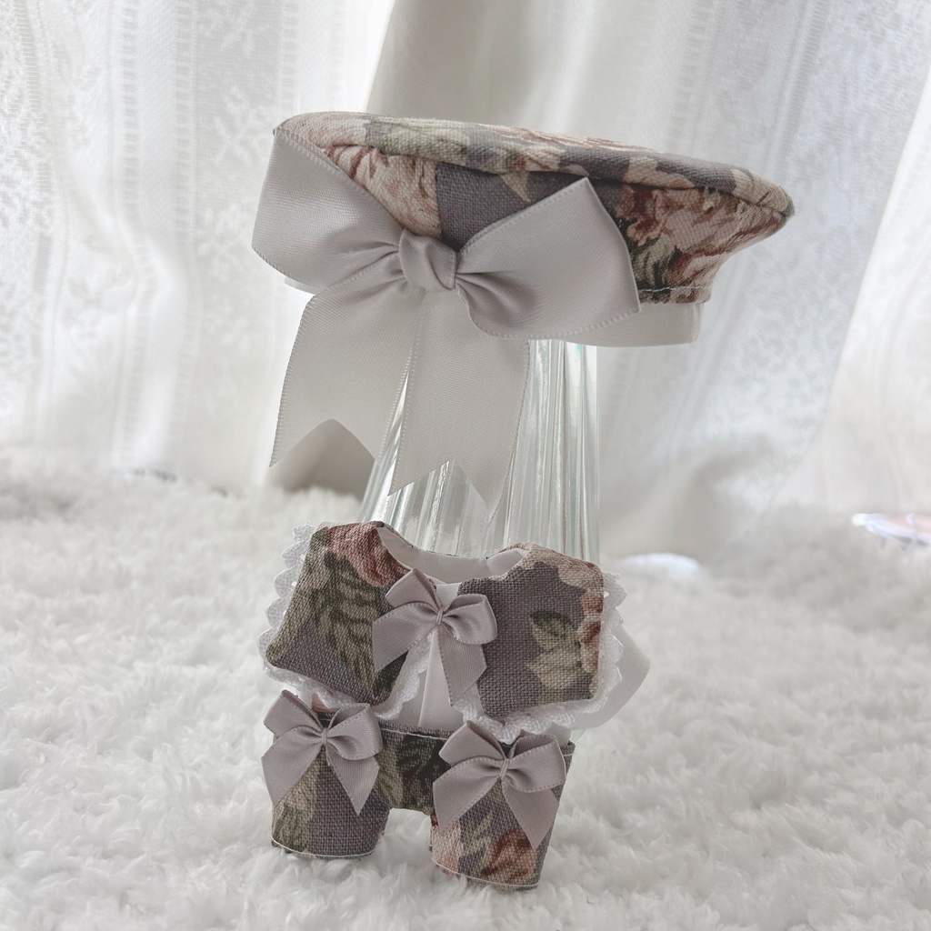 くすみカラーなアンティークセット