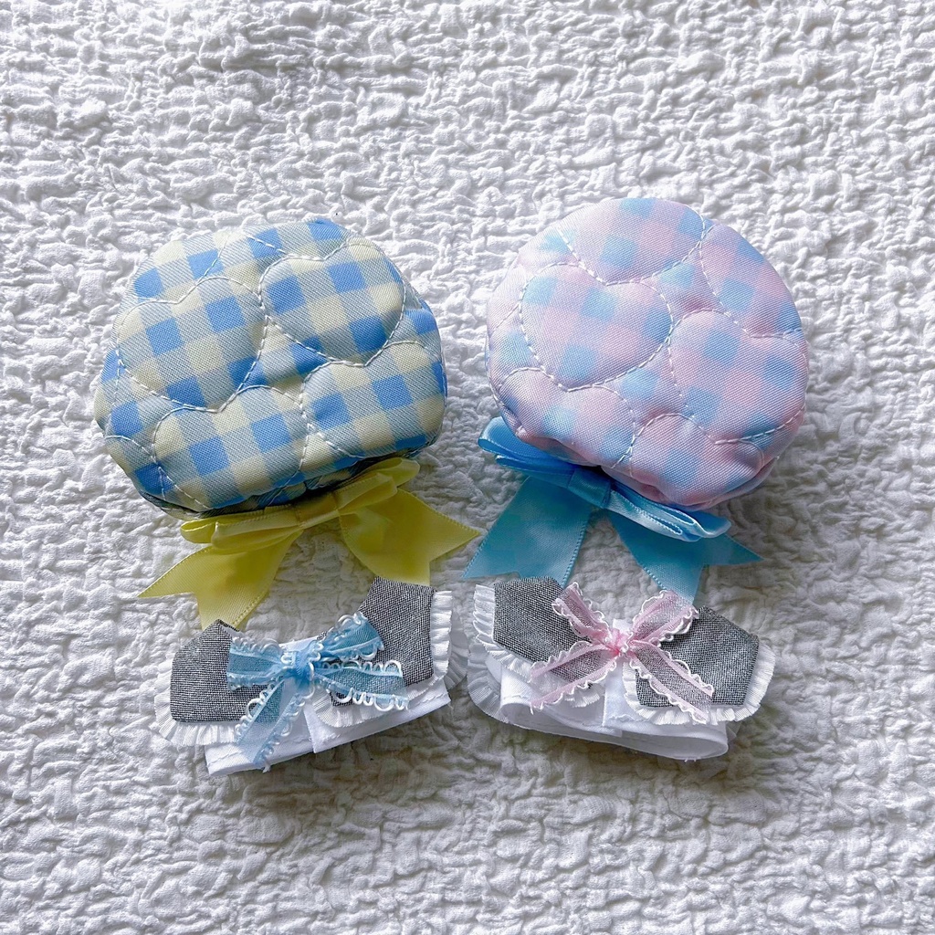 ぱぺサイズ春色チェックのお洋服