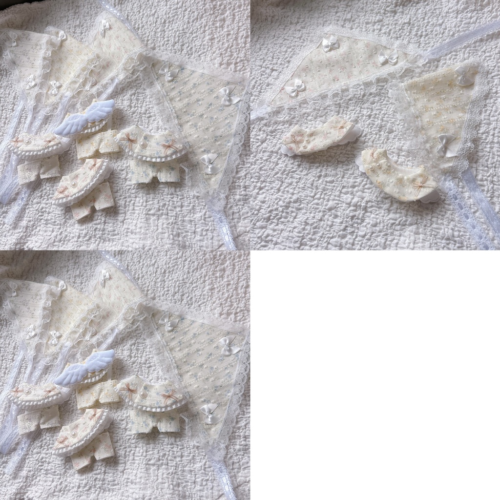 ※訳アリ　小花柄の天使バブーシュカコーデ