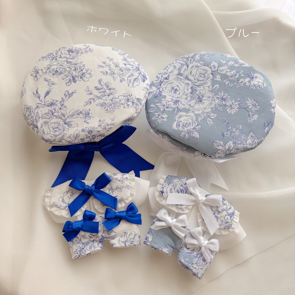 涼やかブルーのお花セーラー服